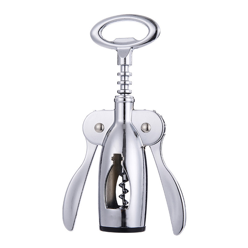 BR-WO19 Zinc Alloy Material Winged Wine Bottle Opener 2 in 1